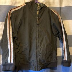 Boy’s Cammo Print Lined Zipper Jacket