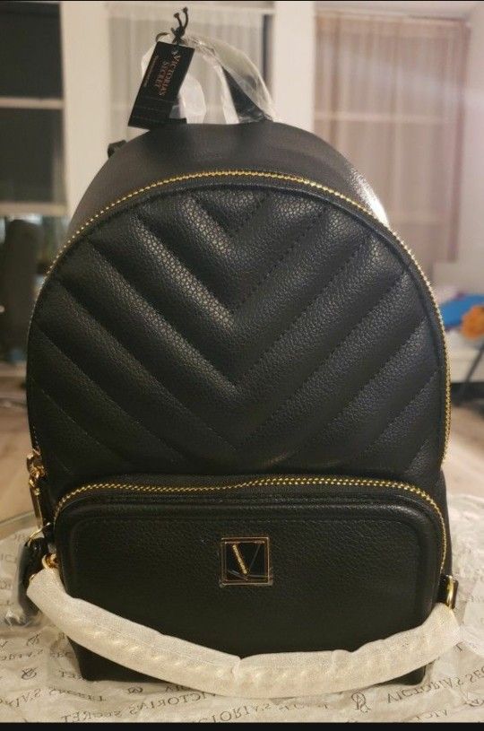 Victoria Secret Black Backpack/Purse