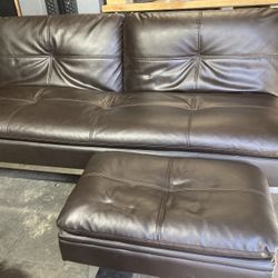 Futon  with Matching Ottoman Table