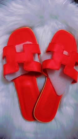 Women’s Red Slide Sandals