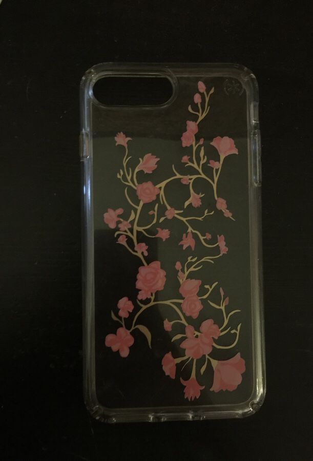 IPHONE 6 PLUS FLORAL CLEAR CASE