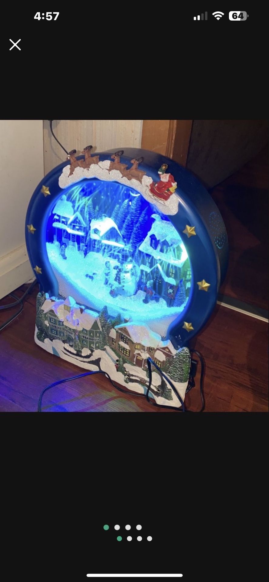 Great Snowing Musical Christmas Decoration With Lots Of Christmas Music