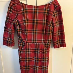 Tartan Holiday Pencil Dress