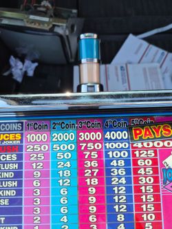 Old Ballys slot poker machine