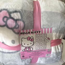 Hello Kitty Blanket Twin Size 