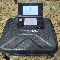 Nintendo 3ds with games and accessories.