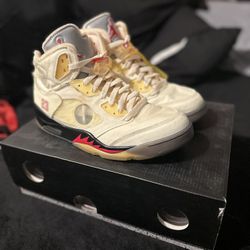 Jordan 5 Retro Off White Sail 
