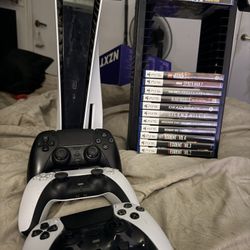 PS5 DISC EDITION | 2TB SSD | 3 Controllers | Duelsense Edge Controller | 12 Games 