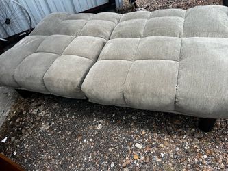 Gray Convertible Sofa Bed / Futon – Reclining & Fold-Flat