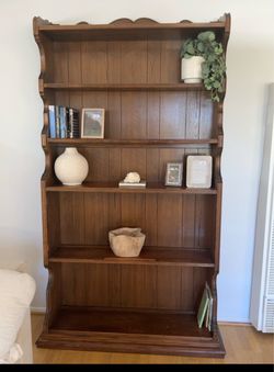 Vintage Ethan Allen Scalloped Bookcase