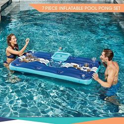 Wanderlust Inflatable 7 Pcs Pool Beer Pong Set