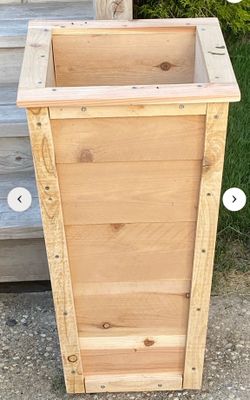 Tall Cedar Planter Box