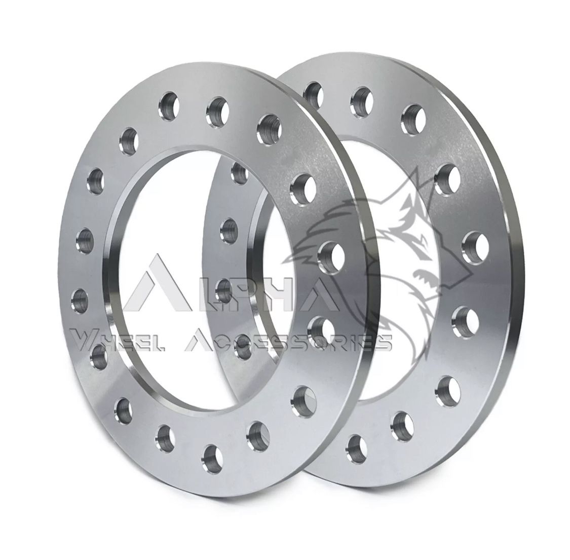 2 Billet 8x200 Dually Wheel Spacers 1/2" (12mm) Thick Fits Ford F-350 Super Duty