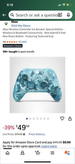 Xbox Wireless Controller Ice Breaker Special Edition - Wireless & Bluetooth Connectivity - New Hybrid D-Pad - New Share Button - Featuring Textured Gr