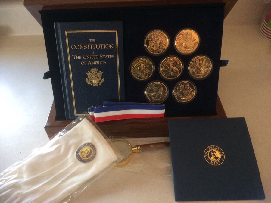 Collectors Founding Fathers coin set