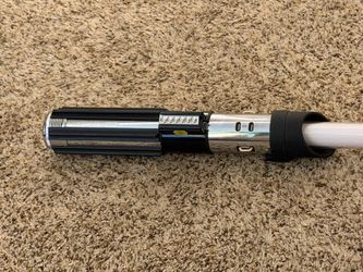 Replica vader lightsaber hilt is heavy
