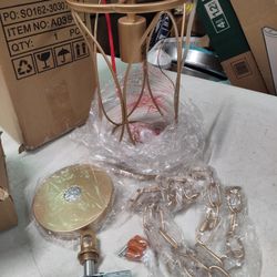 Uolfin 1 Bulb Mini Pendant Light Fixture In Gold Finish 