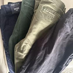 Tommy Hilfiger chinos (3 Pair) PLUS a Goodfellows Pair