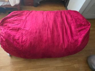 Super big red bean bag (opened, but basically new)!