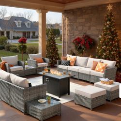 Brand New Patio Outdoor Furniture Set With Fire Pit 