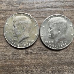 1976 D Kennedy Half-Dollar Coins 