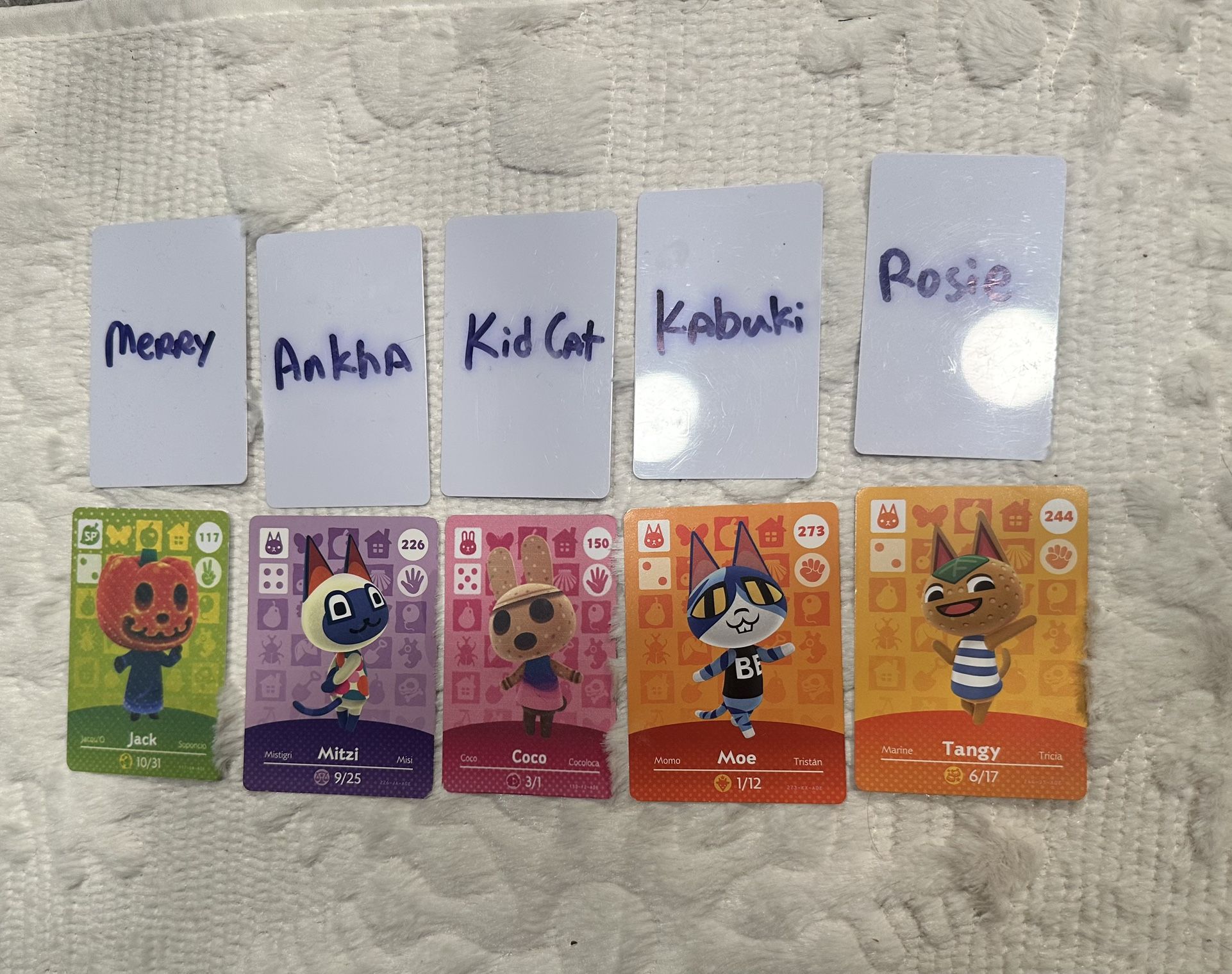 Animal crossing Amiibo Cards