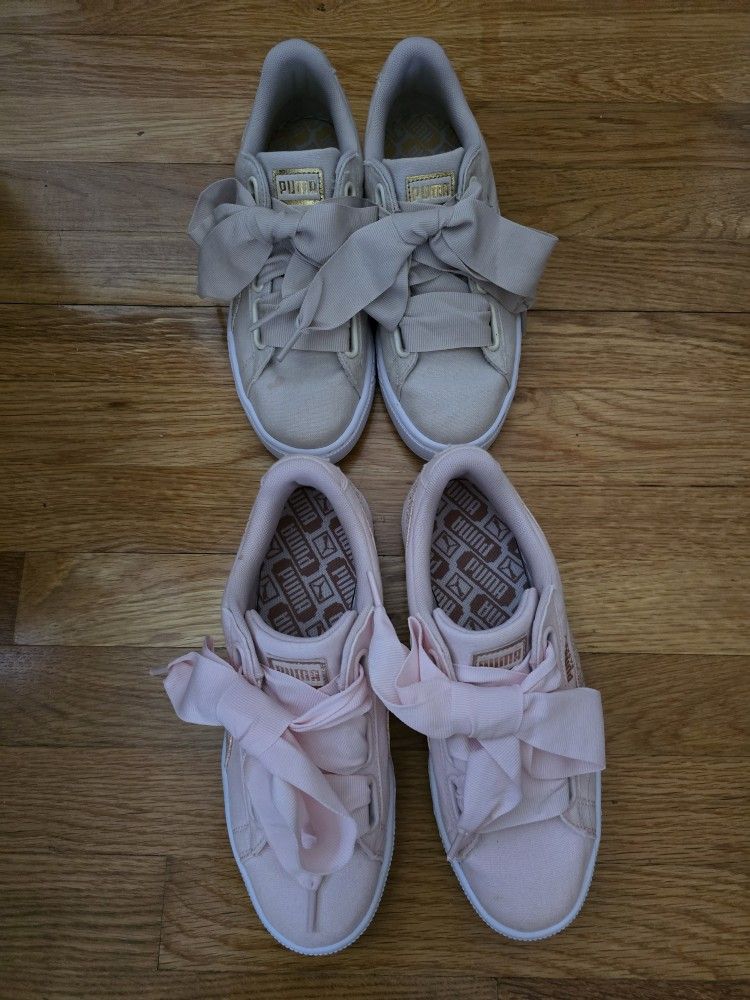 Puma Basket Bow Snickers Size 7