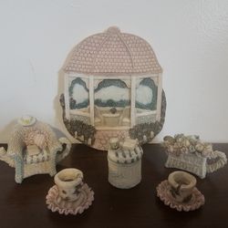 Popular Imports Miniature Tea Set Gazebo

Setting, Wicker Look 1996 Vintage