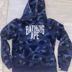 Bape A Bathing Ape Camo Hoody Pullover Sz M