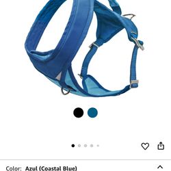Arnés reflectante para perro Kurgo Go-Tech (TM) Everyday, para senderismo, correr y caminar, L, Azul