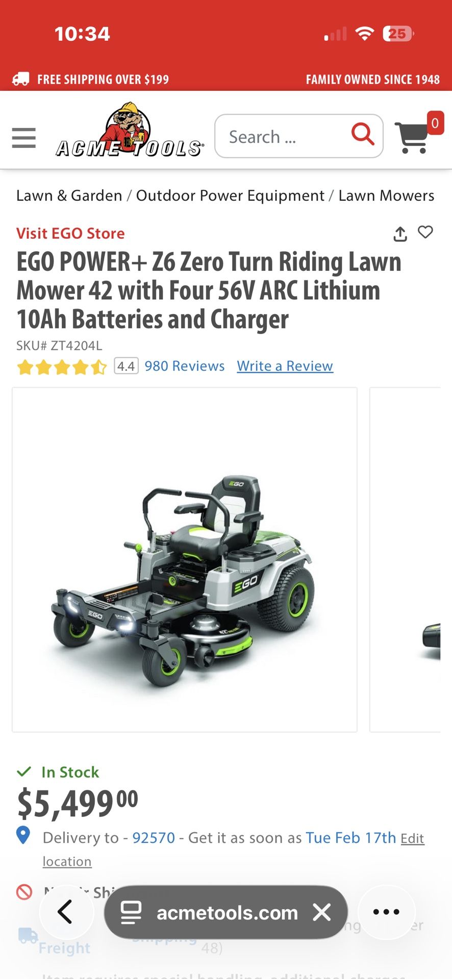 Riding Lawnmower ego