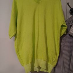 Mens L Lime Green Phil Petter Shirt