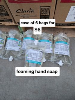New case of 6 bags of  foaming hand soap  only $6
