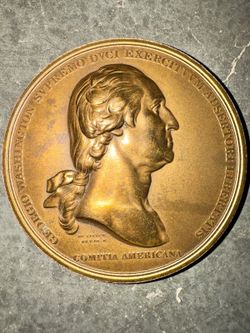 Washington Before Boston Bronze Medal 68mm Plain Edge U.S. Mint Restrike