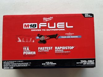 M18 FUEL 18V Lithium-Ion Brushless 4-1/2 in./5 in. Braking Grinder with Slide Switch (Tool-Only)