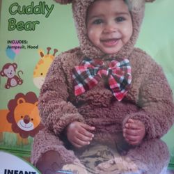 Cuddly Baer Costume.  Infant Size 0-6 Months.