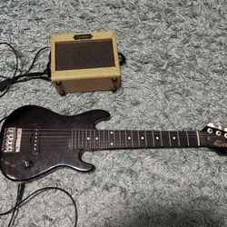 The Shredder Guitar With Epiphone Amplifier