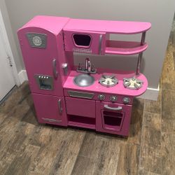 Kid Kraft Wooden Toy Kitchen Pink KidKraft