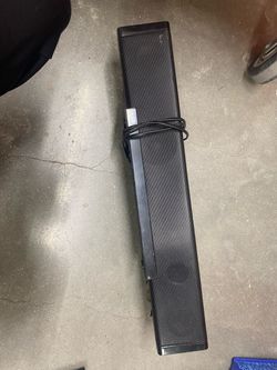 Black Soundbar with Cable