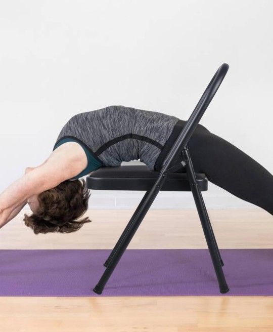 New Padded Foldable Backless Yoga Chair