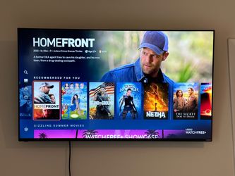 Smart 50” TV with remote & Wall Mount