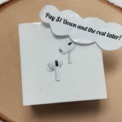 Apple Airpods Pro 2 Wireless Earbuds New - Pay $1 To Take It Home Today and pay the rest later.