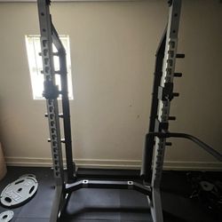York Half Rack/ Bench