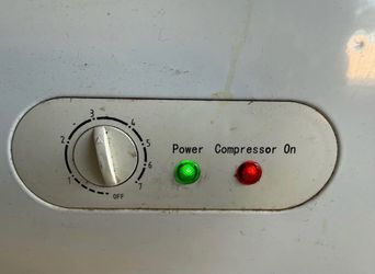 White chest freezer