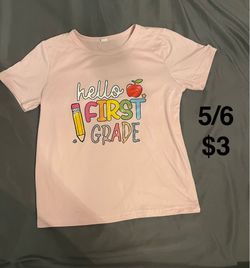 Girls First Grade Shirt