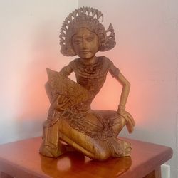 Wood Carved Goddess 