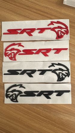 Each $20  For SRT Hellcat Emblem Devil Cat Rear Tailgate Liftgate Badge Decal Chrome