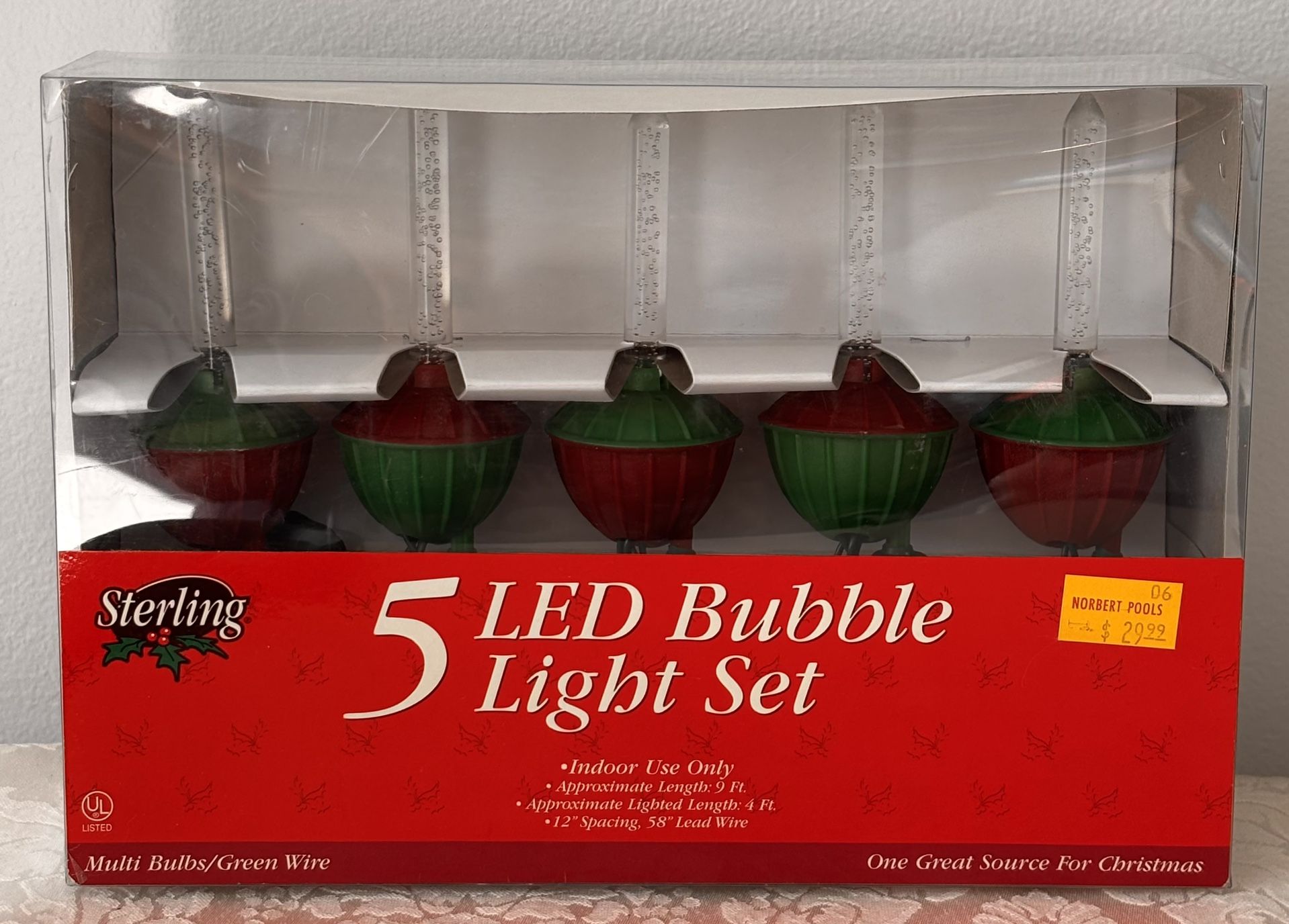 NEW (Old Stock) LED Bubble Lights By Sterling✨Read Full Description Below✨