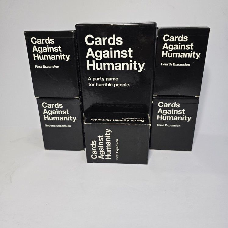 Cards Against Humanity Playing Cards Plus 5 Expansion Packs