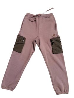 Undefeated Cargo Sweatpants – Mauve/Olive – Size XS